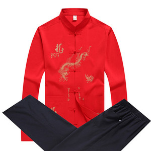 <span class=keywords><strong>Chino</strong></span> tradicional Tang traje de ropa traje de Kung <span class=keywords><strong>Fu</strong></span> camisa ropa para artes marciales - Product Image 1