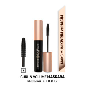Star Lashes Mascara Curl & Volume 10ml Effet liftant instantané Brosse en silicone Noir Maquillage Dermoday - Product Image 1