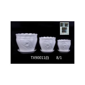 A buon mercato Capelli Lisci Rotondo Bianco Bocca di Ceramica Vaso di Fiori <span class=keywords><strong>Piante</strong></span> D'appartamento - Product Image 2