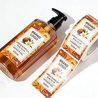 Autocollant cosmétique pour huile essentielle, personnalisé, auto-adhésif, imperméable, en rouleau, pour lotion corporelle, marque privée, marque de premier plan PT