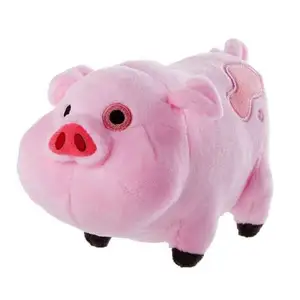 Moda yumuşak pembe 7 inç domuz oyuncak hediye sevimli kırmızı domuz bebek doldurulmuş hayvan peluş oyuncaklar çocuklar için doğum günü hediyesi