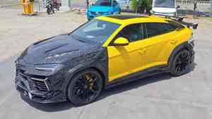 兰博基尼Urus Suv升级MSY 3风格前保险杠后保险杠侧裙干碳纤维车身套件批发商 - Product Image 6