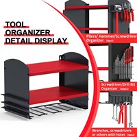 Panneau perforé organisateur d'outils électriques support de perceuse mural support de rangement de Garage avec support de tournevis
