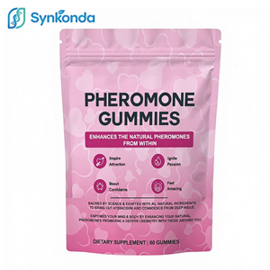 Gummies aux phéromones et à l'orme rouge pour femmes adultes, pour rehausser le charme, favoriser l'équilibre, la confiance et la dynamique sociale, saveur fraise - Product Image 1