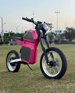 Venta Directa de Fábrica, Bicicleta Eléctrica Todoterreno para Ciudad, con Llantas Gruesas de 17'', 12600W, Estilo Stealth Bomber, Híbrida - Product Image 4