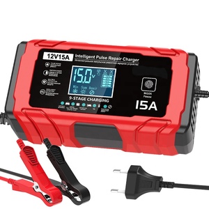 Cargador Eléctrico de 12V15A, Cargador de Batería de Litio para Motocicletas y Automóviles - Product Image 4