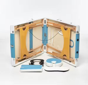 Diskon besar meja <span class=keywords><strong>Chiropractic</strong></span> kulit isi busa 3 bagian lipat tempat tidur kecantikan tempat tidur pijat untuk terapi fisik Spa - Product Image 4