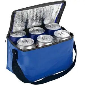 420D/PVC Oxford Portable Custom LOGO Keep Cool Insulated packs of 6 Can Cooler Bag for Picnic Camping Party Beach Six Packs