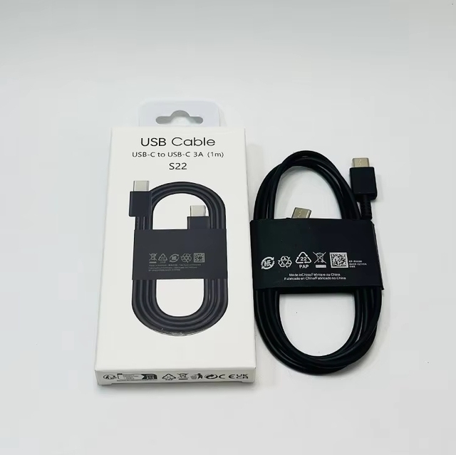 1M PD Type C Cable Fast Charge Data Transfer USB C to USB C For Samsung S22 S23 S24 S25 Ultra Type-C Cord For Samsung Phone