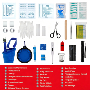 Oripower - Botiquín de <span class=keywords><strong>Primeros</strong></span> <span class=keywords><strong>Auxilios</strong></span> Personalizado con Logotipo para Mascotas, Suministros Médicos para el Cuidado de Animales, Bolsa de Emergencia para Perros en Casa o al Aire Libre - Product Image 2