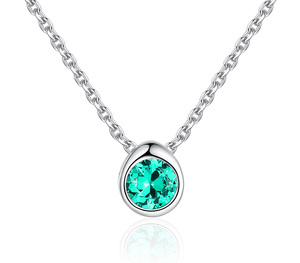 Collar de Clavícula con Diamantes para Mujer, Diseño Elegante (Disponible en Latón) - Product Image 1