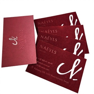 Tarjetas de Invitación de Boda Personalizadas con Terciopelo, Tarjetas de Visita, Tarjetas de Compromiso, Tarjetas de Felicitación de Aniversario de Bodas - Product Image 1