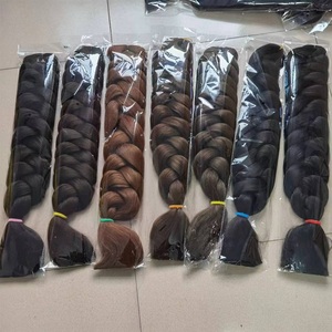 Vente en gros 82 pouces 165g Jumbo <span class=keywords><strong>tresses</strong></span> Expression tressage cheveux Ultra EZ Crochet synthétique Yaki pré-étiré Perm facile tresse 41 pouces - Product Image 4