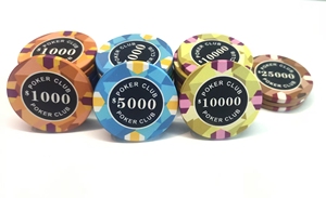 Tùy chỉnh 39mm gốm Poker chip trường hợp 10g nhà máy trực tiếp bất kỳ thiết kế không độc hại bền bề mặt mịn Casino lớp - Product Image 4