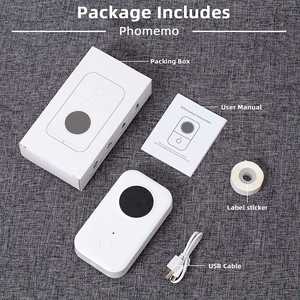 Impresora de Etiquetas Phomemo D30 con Cinta, Mini Impresora Portátil de Etiquetas Adhesivas, Recargable, con Iconos y Tipos de Letra Variados, Impresora Térmica de Etiquetas - Product Image 4