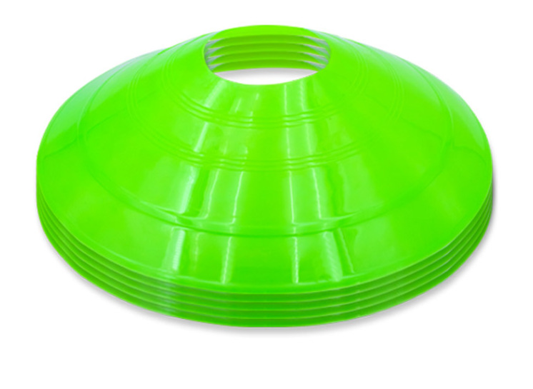 Piatto con logo a bocca rotonda verde