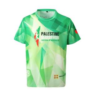 Camiseta Deportiva de Secado Rápido y Ecológica con Diseño Personalizado OEM, con Estampado por Sublimación para Maratón, Manga Corta para Hombre - Product Image 2