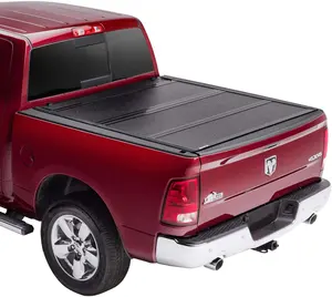 best pickup Tri-fold cover for Nissan Navara Thai/euro /D40 aluminum alloy trunk top hard lid truck bed protective accessories
