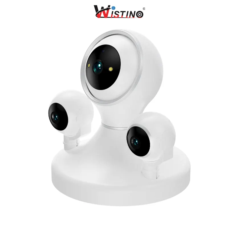 Wistino 12MP cctv sistema di telecamere per la casa di tracciamento automatico a colori visione notturna fisheye telecamera wifi