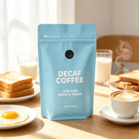 Sachet Doypack personnalisé haut de gamme pour grains de café, imprimé en héliogravure, avec valve Ziplock, qualité alimentaire, logo personnalisé