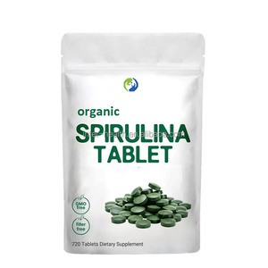 Suplemento Alimenticio Orgánico de Espirulina y <span class=keywords><strong>Chlorella</strong></span> en Tabletas de 500mg, Fabricado en China, para Reforzar el Sistema Inmunológico - Product Image 1