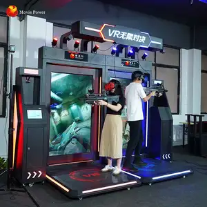 Jogos de vídeo de tecnologia 360, visão de realidade virtual vr jogo crianças batalha livre 9d vr que se sustenta guerra infinita