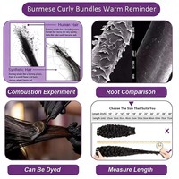 Extensions de cheveux bouclés pré-tressés en crochet, en cheveux humains vierges, pour femmes noires, pour tressage DIY