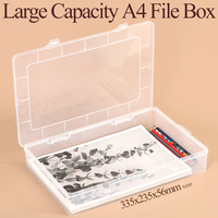 Boîte de rangement en papier WEISHENG en matériau PP, porte-revues portable A4, vente en gros, boîte de documents de bureau, boîte de classement en plastique durable