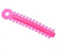 Support dentaire Consommables 40 couleurs materiales de ortodoncia ligaties élastique orthodontique ligatate élastomère pour bretelles