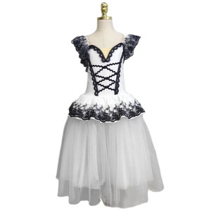 Yk303 <span class=keywords><strong>Tutu</strong></span> romantico balletto professionale bianco <span class=keywords><strong>con</strong></span> ali di danza preferito abito lungo per <span class=keywords><strong>Ballerina</strong></span> - Product Image 1