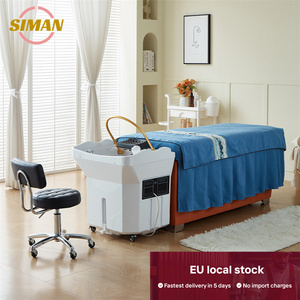 Siman EU Stock Local Mobilier de Salon Moderne, Fauteuil de Lavage de Cheveux Portable avec Évier et Spa Capillaire, Mobilier Commercial pour Salon de Coiffure - Product Image 4