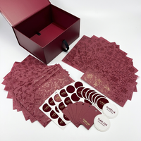 Boîte d'emballage rigide pliable magnétique de luxe rouge bordeaux avec logo personnalisé pour chaussures, vêtements, articles de mode, vente en gros