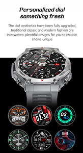 <span class=keywords><strong>Smartwatch</strong></span> VALDUS VD47 <span class=keywords><strong>PRO</strong></span> con Monitoraggio della Frequenza Cardiaca e Ossigeno nel Sangue, Supporto Luce UV, Luce Intensa e Torcia - Product Image 5