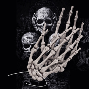 DAMAI Halloween Skeleton Hand Claw Bone Rack Ghost House Supplies Props Party Horror Trick Decoration - Product Image 1