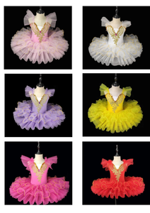 Popolare Abito da Ballo Classico di Alta Qualità, Tutù da Principessa per Spettacoli, Gonna da <span class=keywords><strong>Ballerina</strong></span>, Costume da Danza per Ragazze - Product Image 6