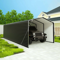 10*15 FT robuste métal véhicule abri abri de voiture auvent protection Garage ombre pour bateaux Automobiles camions Nature pression