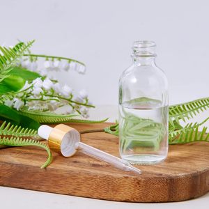 2 أونصة 60 زجاجة قطارة زجاجية شفافة زجاجة فارغة من الزجاج مع قطارة ماصة زجاجية - Product Image 5