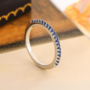 Bagues en argent 925 étanches avec pierre CZ, bijoux fins pour fêtes et anniversaires, certifiées CE, sans nickel, commande en gros - Product Image 1