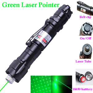 Einstellbarer Grüner Hochleistungs-Laserpointer-Stift 532nm mit 18650-Akku, Modell 009, Große Reichweite und Sternenaufsatz – Laserlicht - Product Image 2