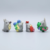 Película Japonesa, Juego de 12 Figuras de Acción de PVC de Studio Ghibli, Totoro, Miniaturas de Hayao Miyazaki, Muñecos en Miniatura, Decoración de Jardín
