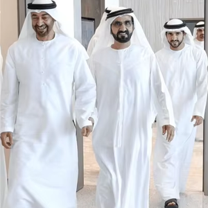 ผ้าทอลายทแยง Toyobo ผ้าโ<span class=keywords><strong>พล</strong></span>ีเอสเตอร์100% นุ่มสบายกันรอยยับเสื้อคลุมมุสลิมสำหรับ - Product Image 1