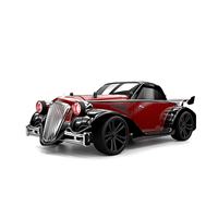 SCY-16302 Coche Clásico de Carreras a Escala 1/16, Modelo de Coche Eléctrico Vintage con Tracción en las 4 Ruedas, Control Remoto de 2.4 GHz, Cable USB de Metal, para Expertos