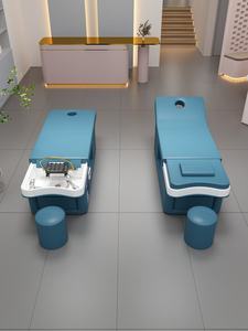 Bac à shampoing personnalisé pour salon de coiffure, en céramique, portable, avec fauteuil de lavage, lit de spa pour la tête et machine à vapeur pour moxibustion - Product Image 4