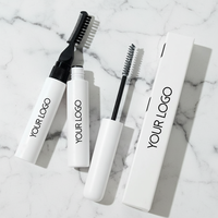 Gel Sourcils Effet Lifting 2-en-1 Tube Rond Blanc Personnalisable Vente en Gros Usine Fixation Forte Gel Coiffant Sourcils Marque Privée