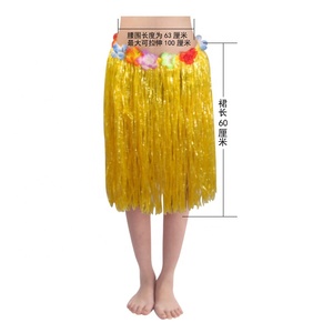 Faldas de hierba hawaiana de plástico de 30/40/60/80 cm para fiestas en la playa, actuaciones en escenarios, faldas de hula para niños y <span class=keywords><strong>adultos</strong></span> - Product Image 3