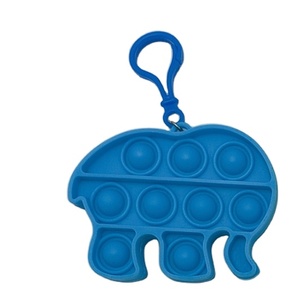 ชุดของเล่นเด็กพวงกุญแจซิลิโคนจี้รูปช้างเพื่อการศึกษาแบบกดเด้งได้ - Product Image 6
