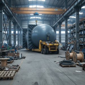 Réservoir de stockage horizontal à pression pour le stockage de gaz combustible, construction en acier au carbone, capacité de 5m à 3000m, haute pression - Product Image 1
