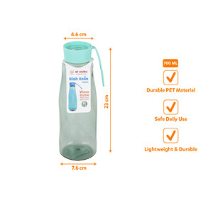 700ml PP Plastic Reusable Lightweight Travel Water Bottle with Twist Lock Lid BPA Free Waterproof & Dishwasher Safe - Product Image 4