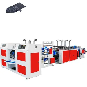 T-shirt Bag Making Machine Fully Automatic Plastic Price from China Manufacturers Double Lines Shopping Bag Making Machine