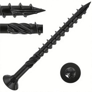 Vis autotaraudeuse à tête fraisée en acier métrique M3.5 à filetage fin, phosphatée noire, de haute qualité pour cloisons sèches - Product Image 3